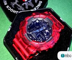 Casio G-Shock GA-100CM 4A czerwony moro - 1